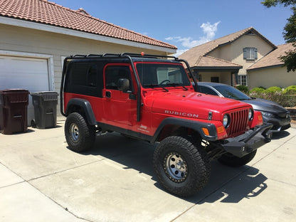 Barricade Roof Rack; Textured Black (04-06 Jeep Wrangler TJ Unlimited)