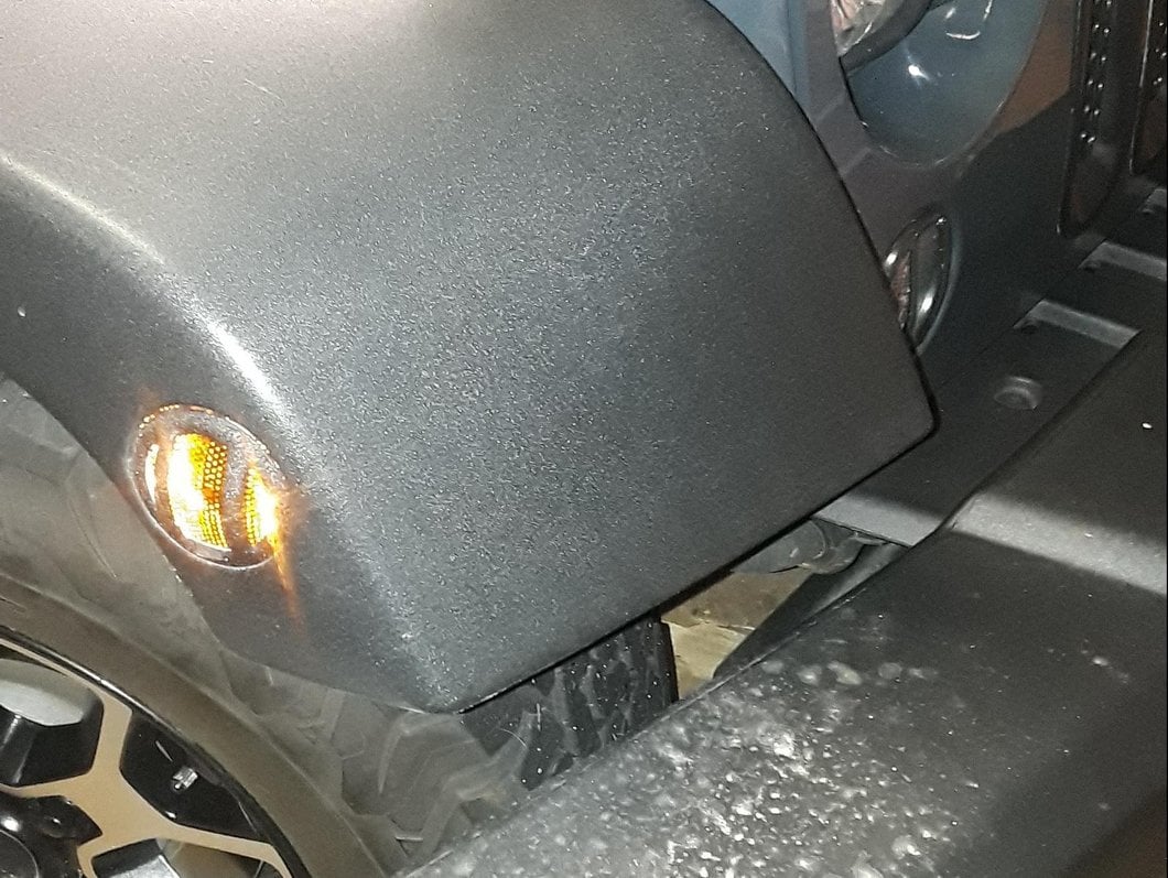 Barricade Side Marker Guard; Textured Black (07-18 Jeep Wrangler JK)