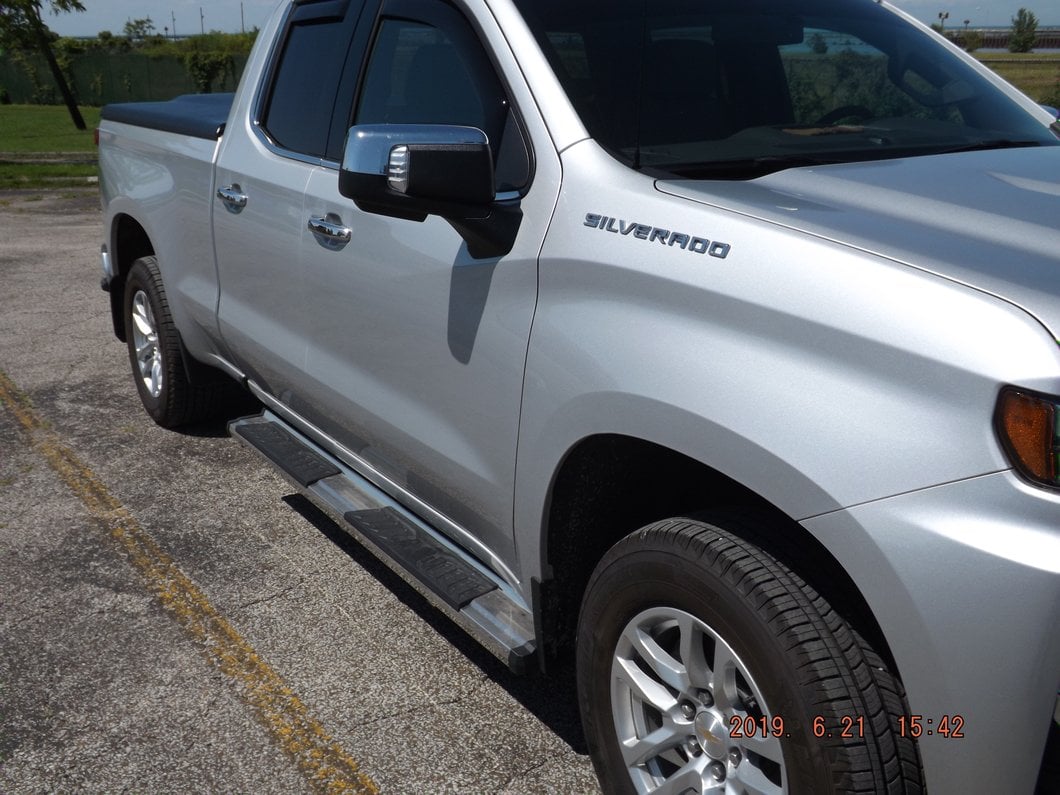 Barricade S6 Running Boards; Stainless Steel (19-25 Silverado 1500 Double Cab)