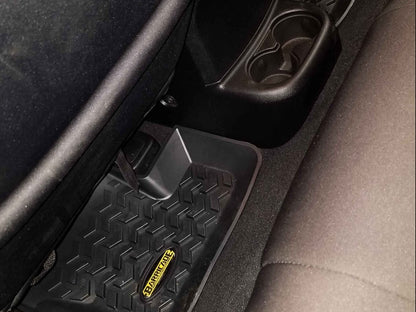 Barricade Front, Rear and Cargo Floor Mats; Black (11-18 Jeep Wrangler JK 2-Door)