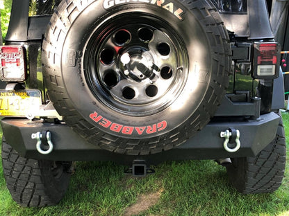Barricade Trail Force HD Rear Bumper with Tire Carrier (07-18 Jeep Wrangler JK)