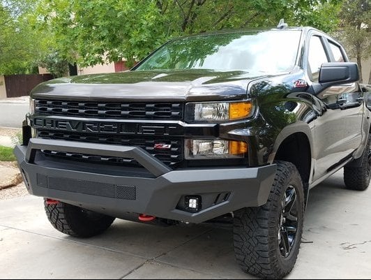 Barricade HD Off-Road Front Bumper with LED Fog Lights (19-21 Silverado 1500)