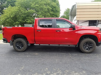 Barricade T4 Side Step Bars; Black (19-25 Silverado 1500 Crew Cab)
