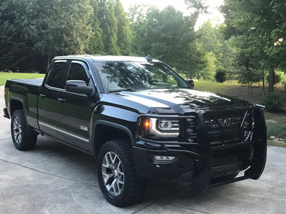 Barricade Extreme HD Grille Guard; Black (14-18 Sierra 1500)