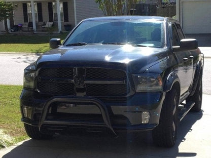 Barricade 3.50-Inch Oval Bull Bar with Skid Plate; Black (09-18 RAM 1500, Excluding Rebel)