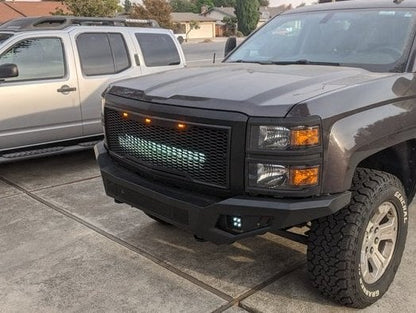 Barricade HD Off-Road Front Bumper with LED Lighting (14-15 Silverado 1500)