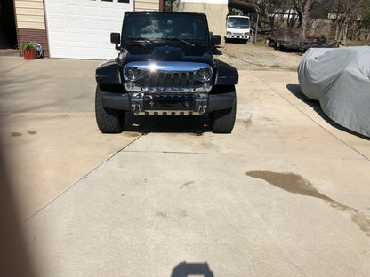 Barricade Front Skid Plate; Stainless Steel (10-18 Jeep Wrangler JK)