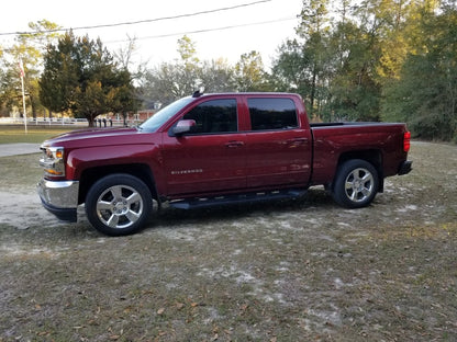 Barricade HD Steel Running Boards; Black (14-18 Silverado 1500 Crew Cab)