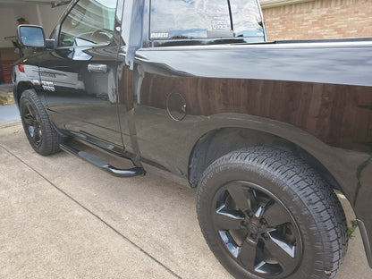 Barricade 3-Inch Side Step Bars; Black (09-18 RAM 1500)