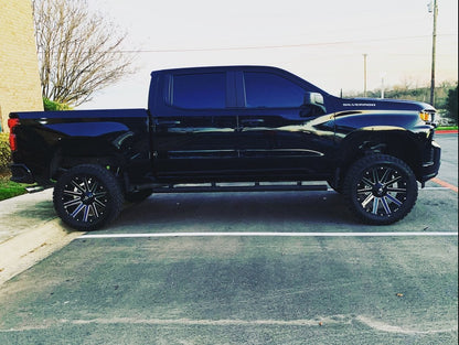Barricade T4 Side Step Bars; Black (19-25 Silverado 1500 Crew Cab)