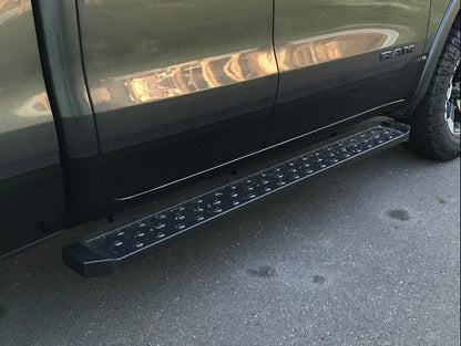 Barricade Rattler Running Boards; Textured Black (19-25 RAM 1500 Quad Cab)