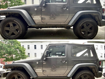 Barricade Rubi Rails; Textured Black (07-18 Jeep Wrangler JK 2-Door)