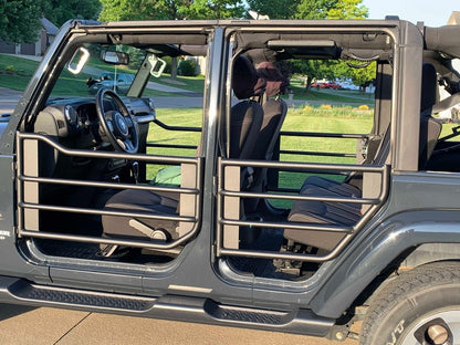 Barricade Tubular Adventure Doors; Front (07-18 Jeep Wrangler JK)