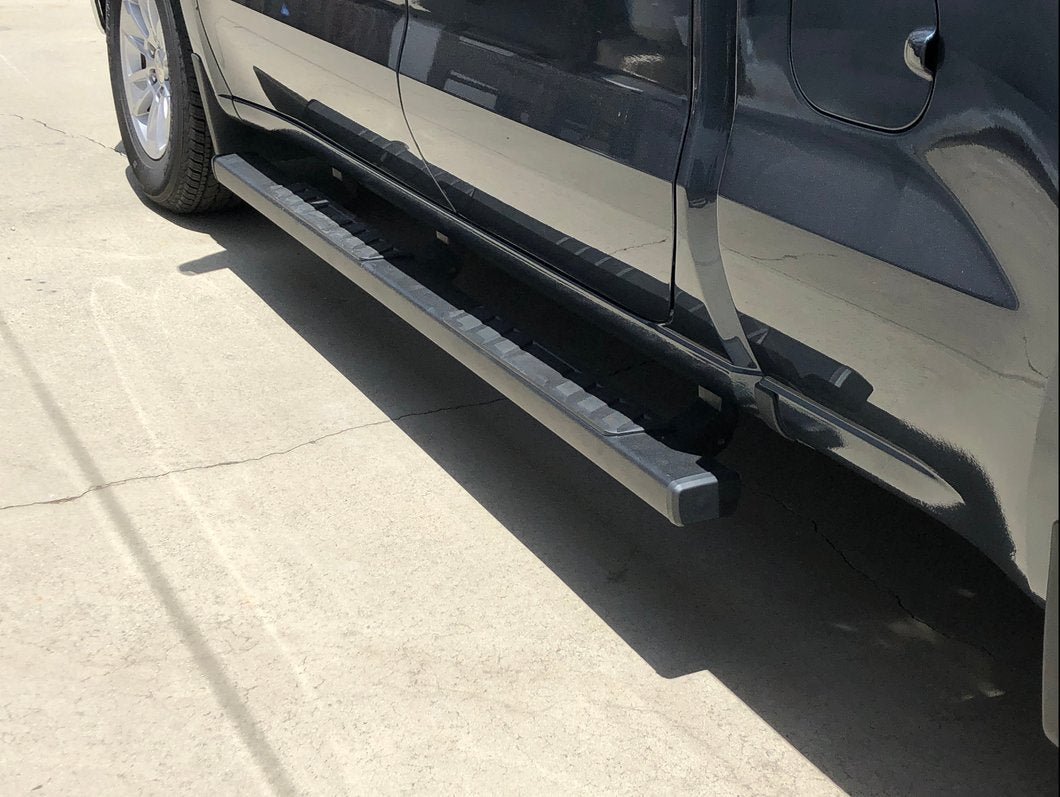 Barricade T4 Side Step Bars; Black (19-25 Silverado 1500 Double Cab)