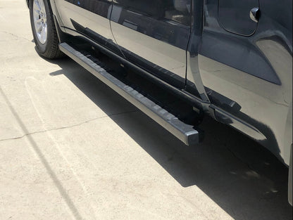 Barricade T4 Side Step Bars; Black (19-25 Silverado 1500 Double Cab)