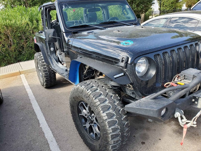 Barricade HD Flat Fender Flares; Rear (18-25 Jeep Wrangler JL)