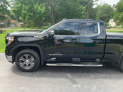 Barricade PNC Side Step Bars; Stainless Steel (19-25 Sierra 1500 Double Cab)