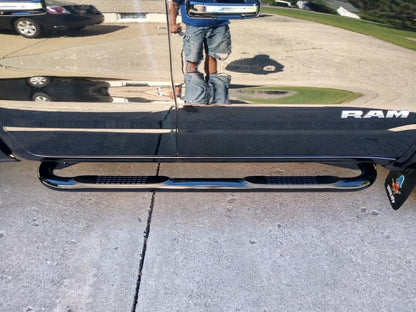 Barricade 3-Inch Side Step Bars; Black (19-25 RAM 1500 Quad Cab)