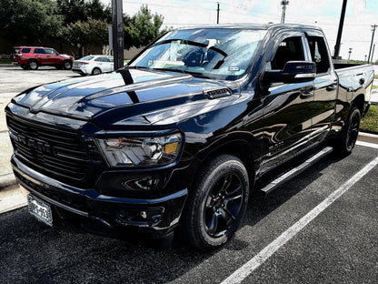 Barricade T4 Side Step Bars; Black (19-25 RAM 1500 Quad Cab)