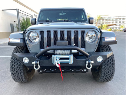 Barricade Trail Force HD Front Bumper with 9,500 lb. Winch (18-25 Jeep Wrangler JL)