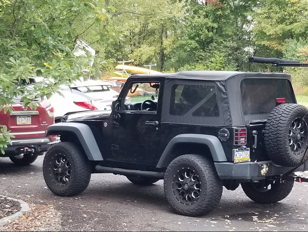 Barricade Tough Guard FormFit Window Visors (07-18 Jeep Wrangler JK 2-Door)