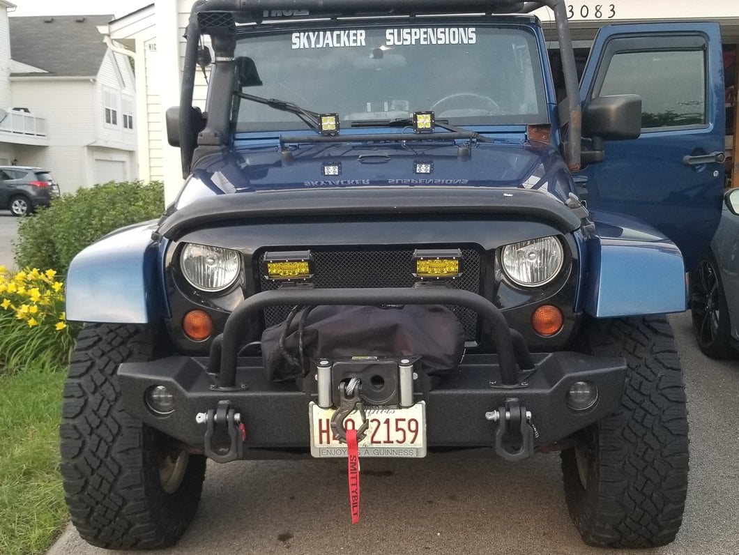Barricade 18-Inch Fog Light Extension Harness (07-10 Jeep Wrangler JK)