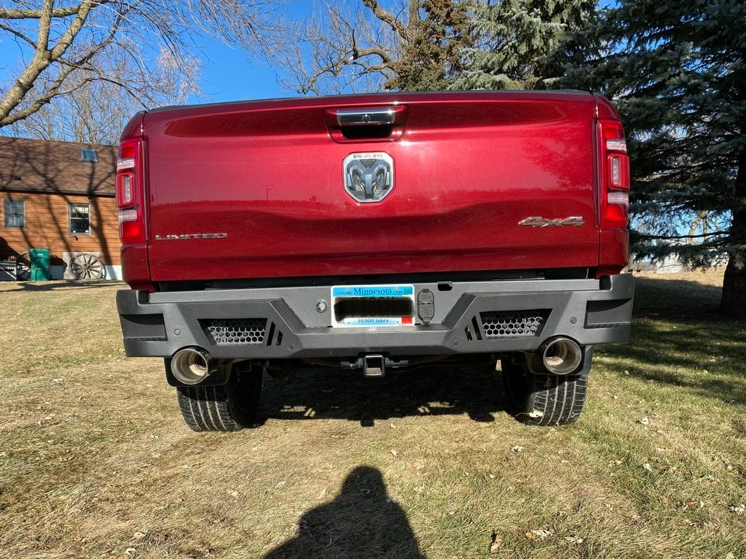 Barricade Extreme HD Rear Bumper with LED Fog Lights (19-25 RAM 1500)