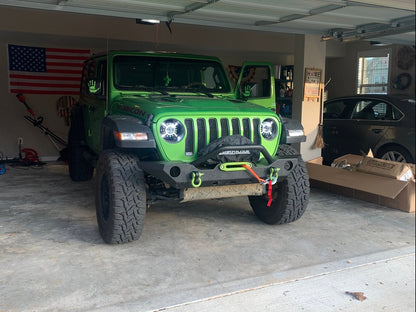Barricade Trail Force HD Front Bumper with 9,500 lb. Winch (18-25 Jeep Wrangler JL)