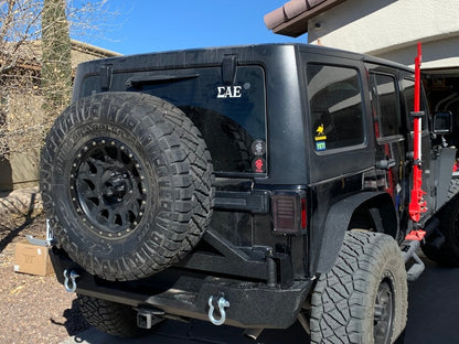 Barricade Extreme HD Rear Tire Carrier for Barricade Extreme HD Bumper Only (07-18 Jeep Wrangler JK)