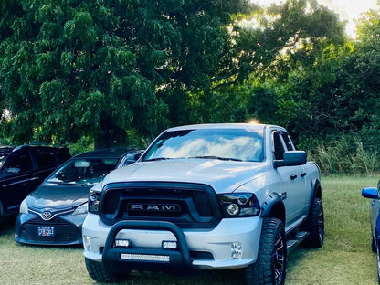 Barricade HD Bull Bar with Skid Plate and 20-Inch LED Light Bar; Black (09-18 RAM 1500, Excluding Rebel)
