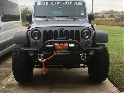 Barricade Trail Force HD Front Bumper with 9,500 lb. Winch (07-18 Jeep Wrangler JK)