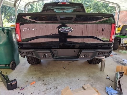 Barricade Pre-Runner Rear Bumper (15-20 F-150, Excluding Raptor)