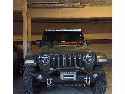 Barricade Trail Force HD Front Bumper with 9,500 lb. Winch (18-25 Jeep Wrangler JL)