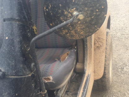 Barricade Round Adventure Mirrors; Textured Black (87-06 Jeep Wrangler YJ & TJ)