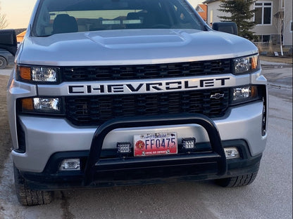Barricade 3-Inch Bull Bar; Black (19-25 Silverado 1500, Excluding ZR2)
