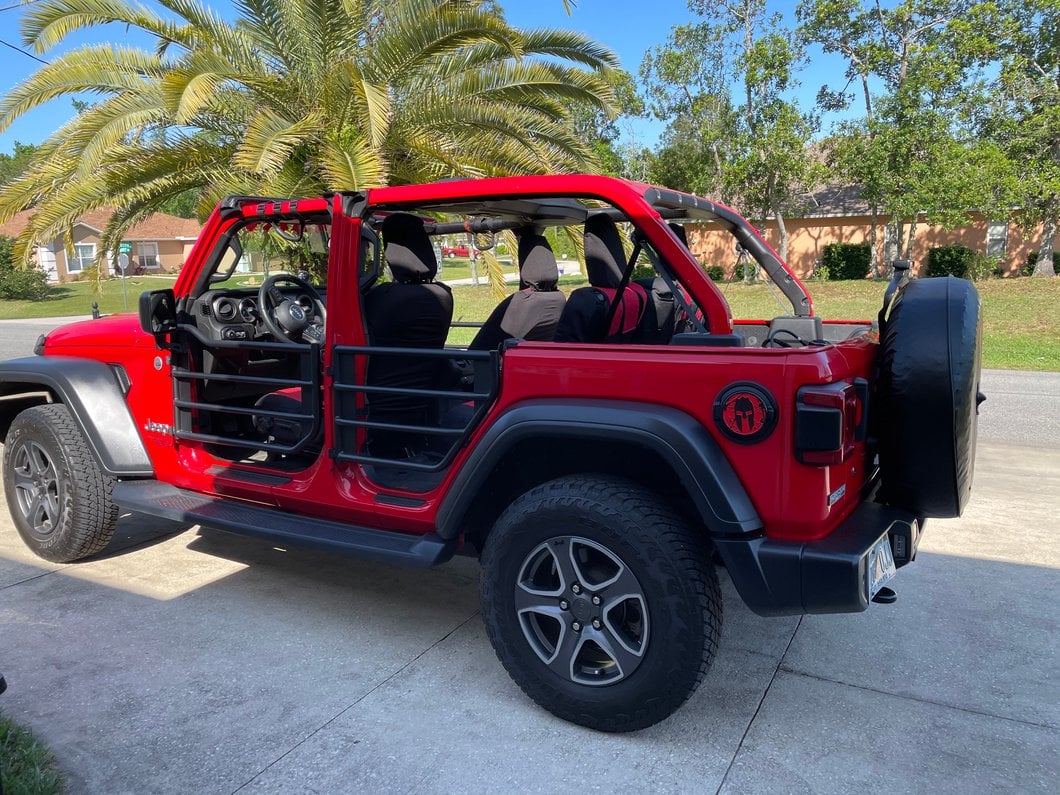 Barricade Tubular Adventure Doors; Front (18-25 Jeep Wrangler JL)