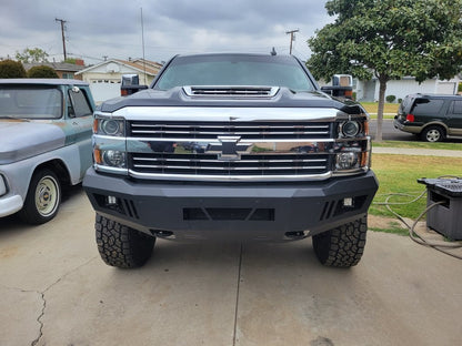Barricade HD Front Bumper with LED Fog Lights (15-19 Silverado 2500 HD)