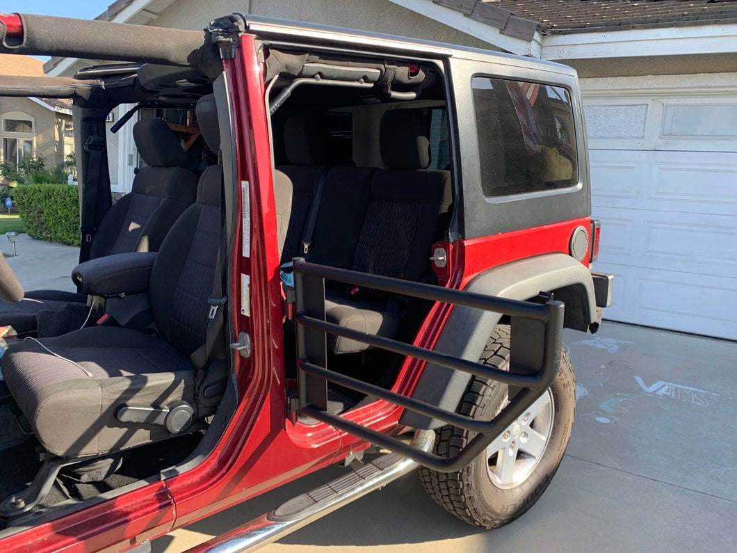 Barricade Tubular Adventure Doors; Rear (07-18 Jeep Wrangler JK 4-Door)