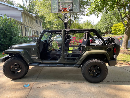 Barricade Tubular Adventure Doors; Rear (07-18 Jeep Wrangler JK 4-Door)
