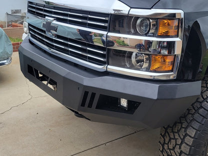 Barricade HD Front Bumper with LED Fog Lights (15-19 Silverado 2500 HD)