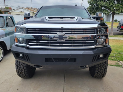 Barricade HD Front Bumper with LED Fog Lights (15-19 Silverado 2500 HD)