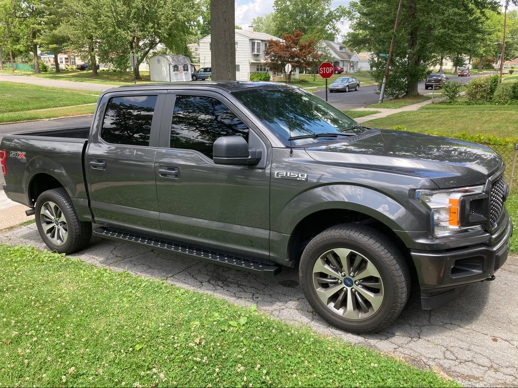 Barricade Rattler Running Boards; Black (15-25 F-150)