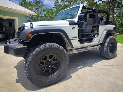 Barricade Tubular Adventure Doors; Front (07-18 Jeep Wrangler JK)