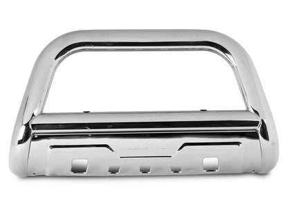 Barricade 3.50-Inch Oval Bull Bar With Formed Skid Plate; Stainless Steel (07-20 Tahoe)