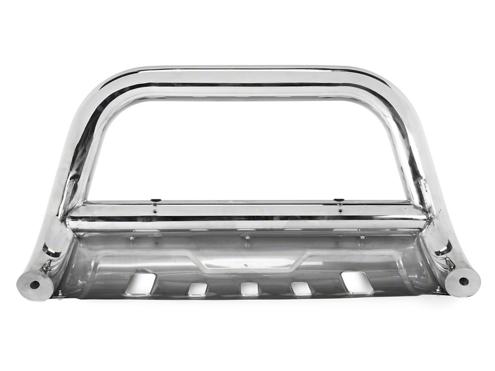 Barricade 3.50-Inch Oval Bull Bar With Formed Skid Plate; Stainless Steel (07-20 Tahoe)