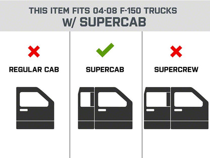 Barricade HD Drop Side Step Bars (04-08 F-150 SuperCab)