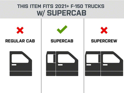 Barricade S6 Running Boards; Stainless Steel (15-25 F-150 SuperCab)