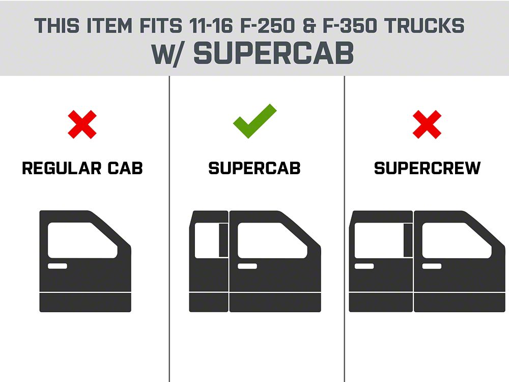 Barricade XD Running Boards (11-16 F-350 Super Duty SuperCab)