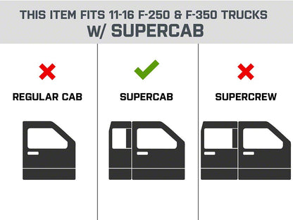 Barricade XD Running Boards (11-16 F-350 Super Duty SuperCab)