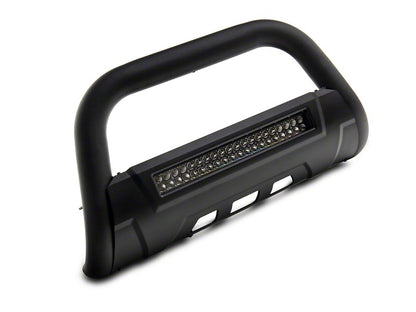 Barricade 3.50-Inch Bull Bar with 20-Inch LED Light Bar; Textured Black (21-25 Bronco)